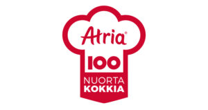 Atria 100 nuorta kokkia -logo