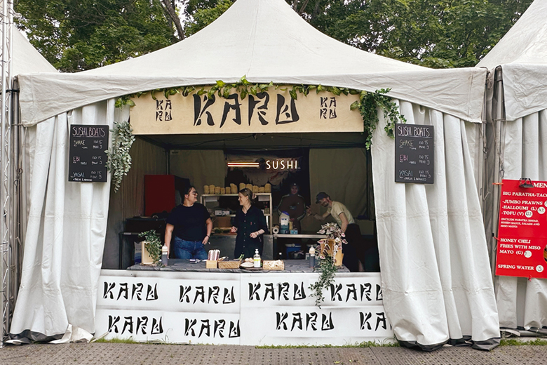 Karun myyntipiste Kesärauhassa