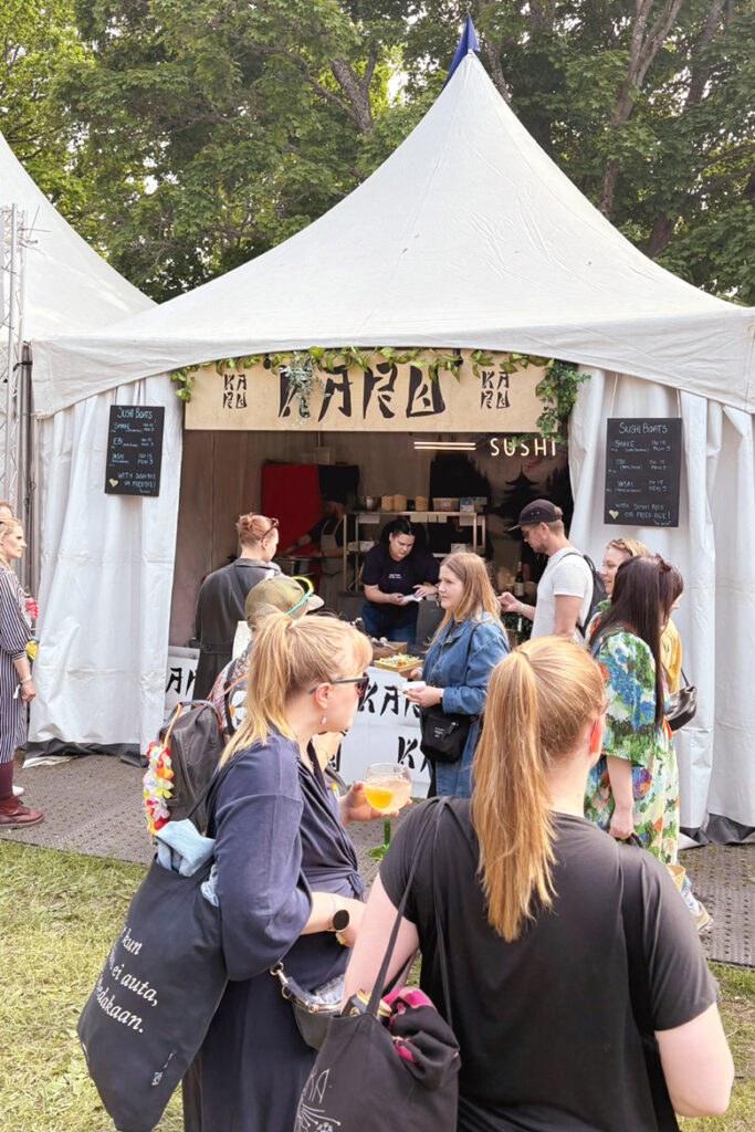Karun myyntipiste Kesärauhassa
