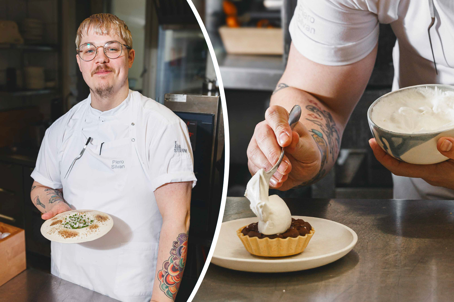 Vuoden kokki 2025 Piero Silvani työskentelee helsinkiläisessä Bistro Egossa. KUVA Burak Can Aksit